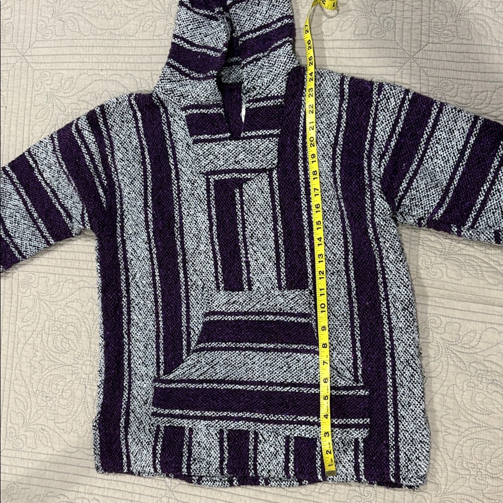 Drug Rug Baja Joe Jack Mexican Purple and White Women's Large - Picture 10 of 11
